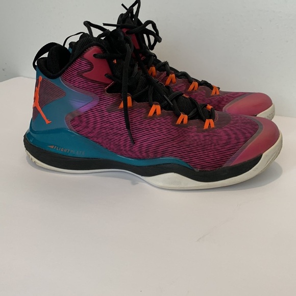 Jordan air super fly 3 pink blue sneakers size 10 corp - Picture 1 of 15